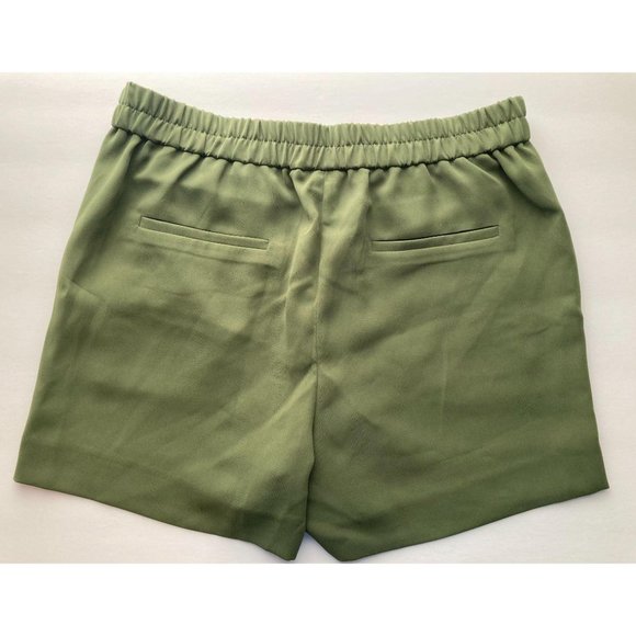 Green J. Crew Stretch Shorts With Pockets Size 6 - Picture 2 of 7